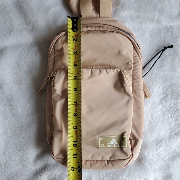 Adidas Essentials Sling Crossbody Beige Bag Backpack - Picture 11 of 11